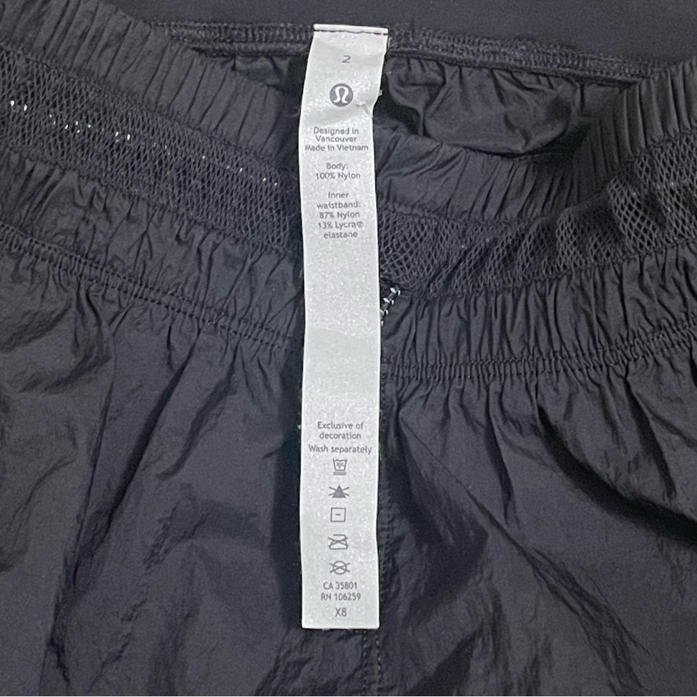 Lululemon Athletica Jet Black Athletic Running Shorts - Picture 8 of 12